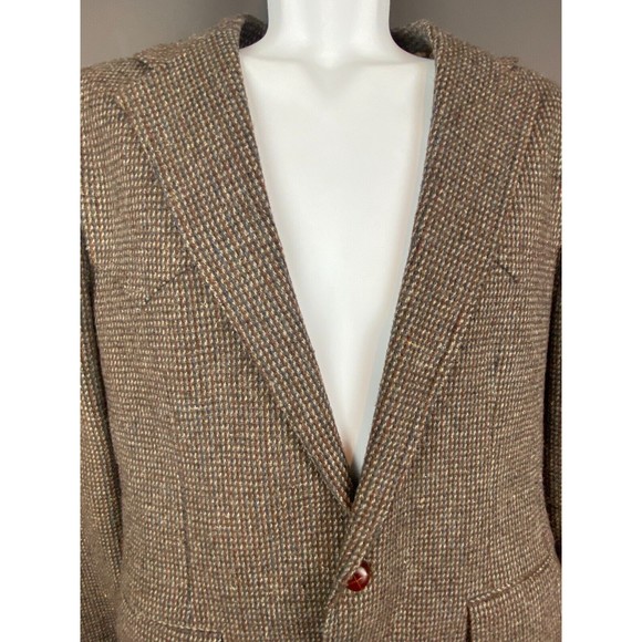 Levis Vintage Western Wear Tweed Wool Elbow Patch Jacket Sports Coat Sz 40R - Picture 5 of 16